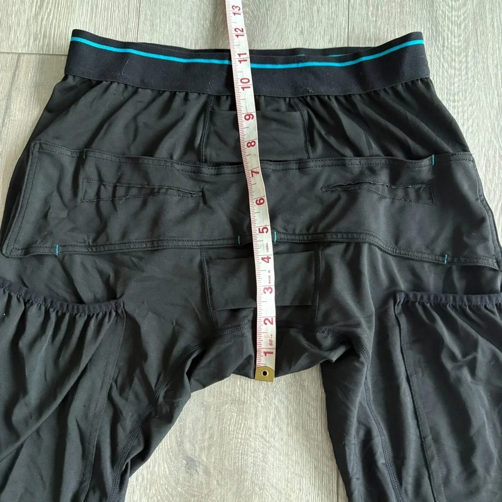 CathWear Unisex Black Catheter Leg Bag Underwear Discreet‎ Support Shorts Size L